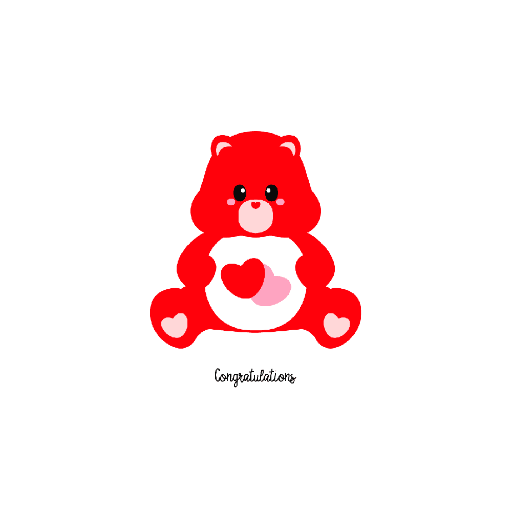 Care Bear Care Bear Amour Félicitations