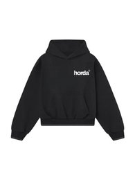 Felpa Boxy Fit Nera 330g Motion Made in Italy | Horda Brand