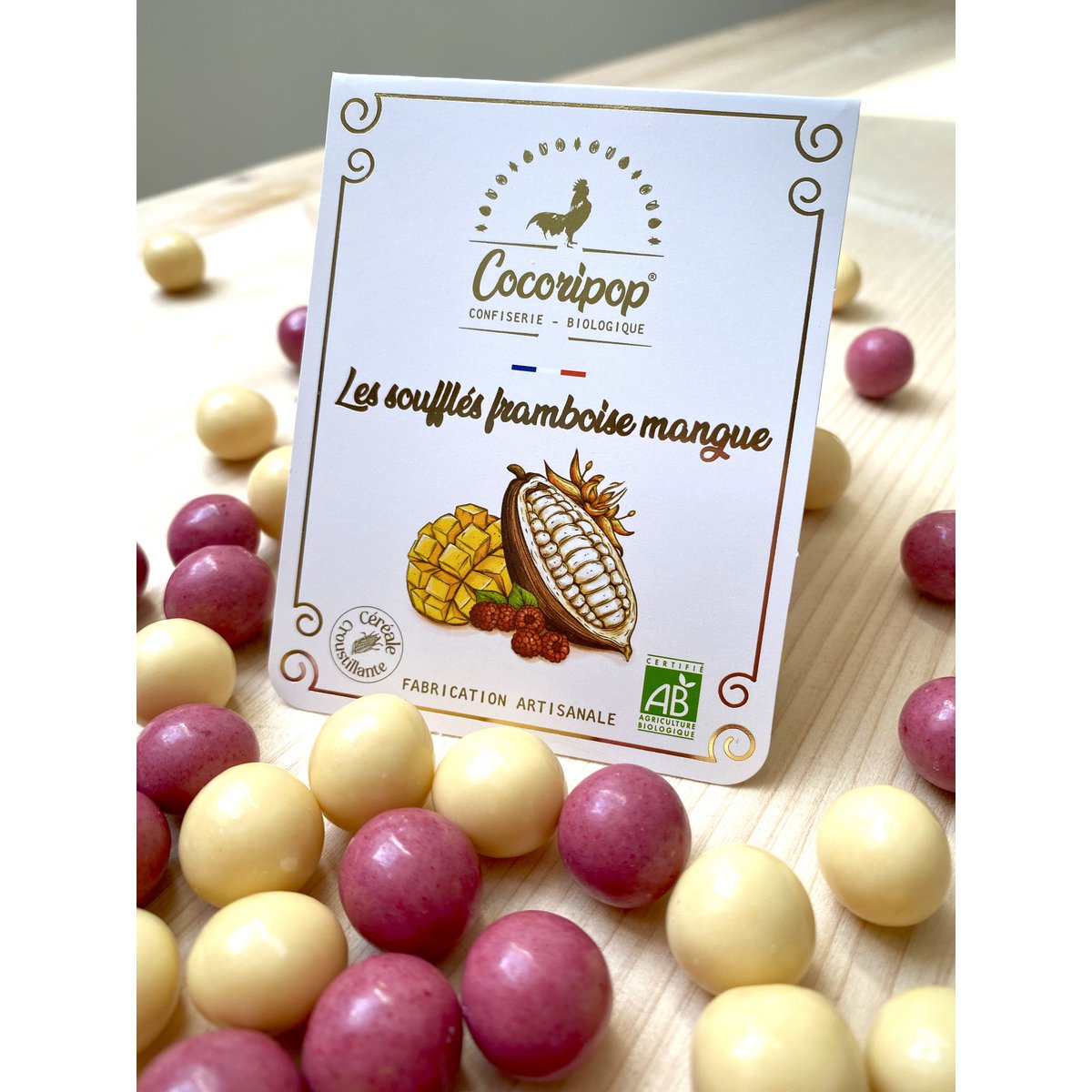 Mango-Himbeer-Soufflés (Großpackung 1 kg)