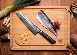Kiritsuke Knife 210 mm - Bunka Damascus Collection