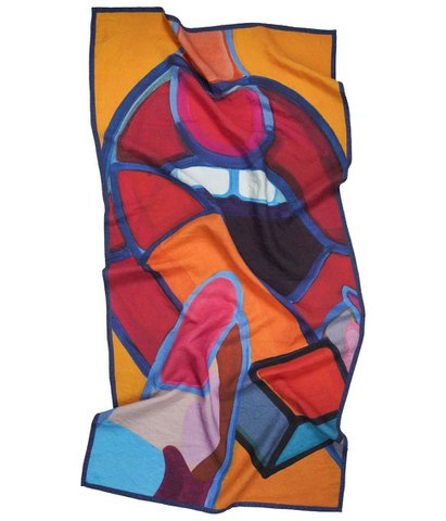 Linen beach towel Ritual - Agnė Kišonaitė