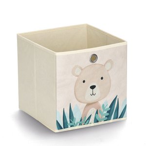 Storage box "Bear", fleece, beige
