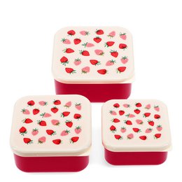 Snackbokse (sæt med 3) - Little Strawberry