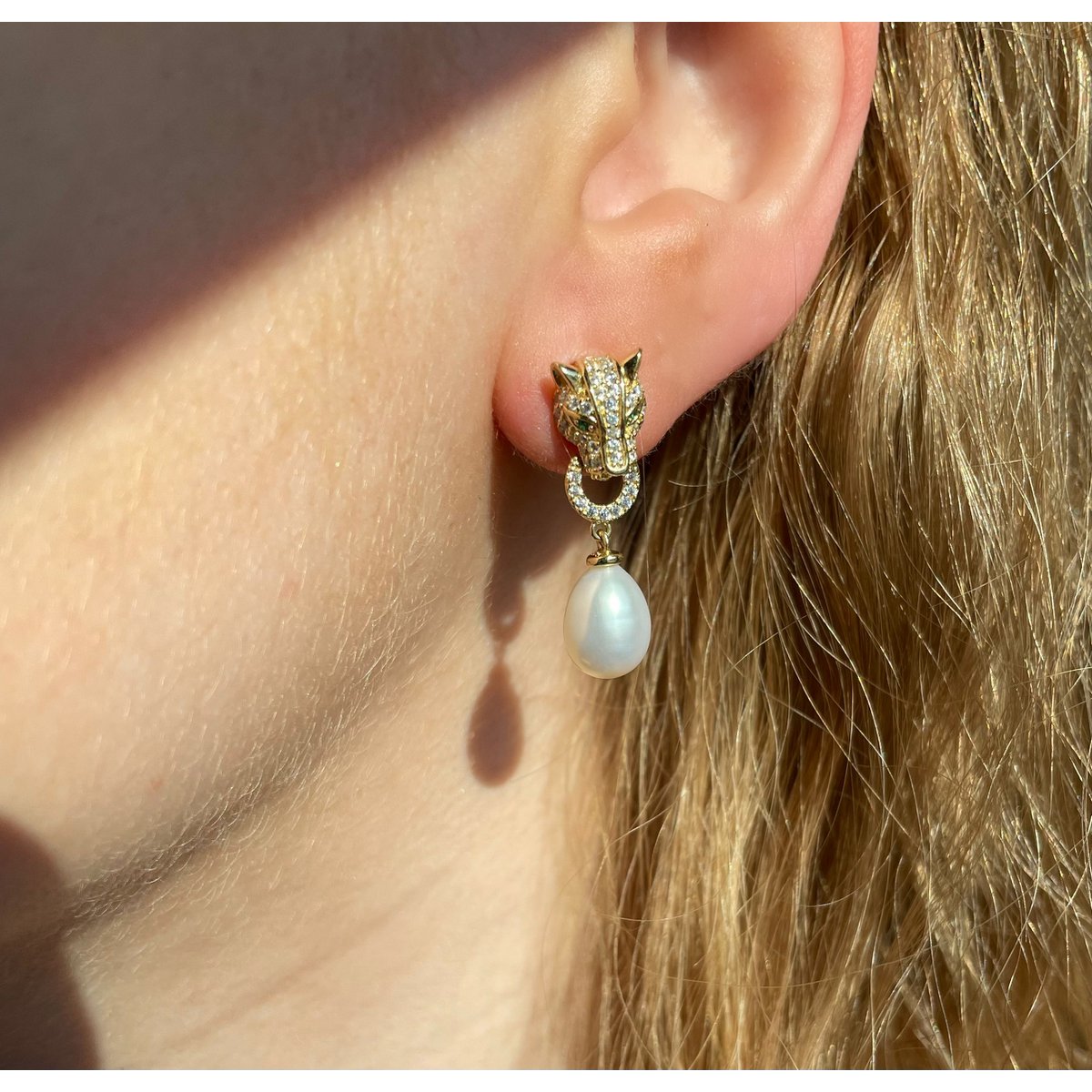 Panther Gold Earrings