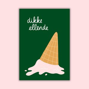 WENSKAART - Dikke ellende