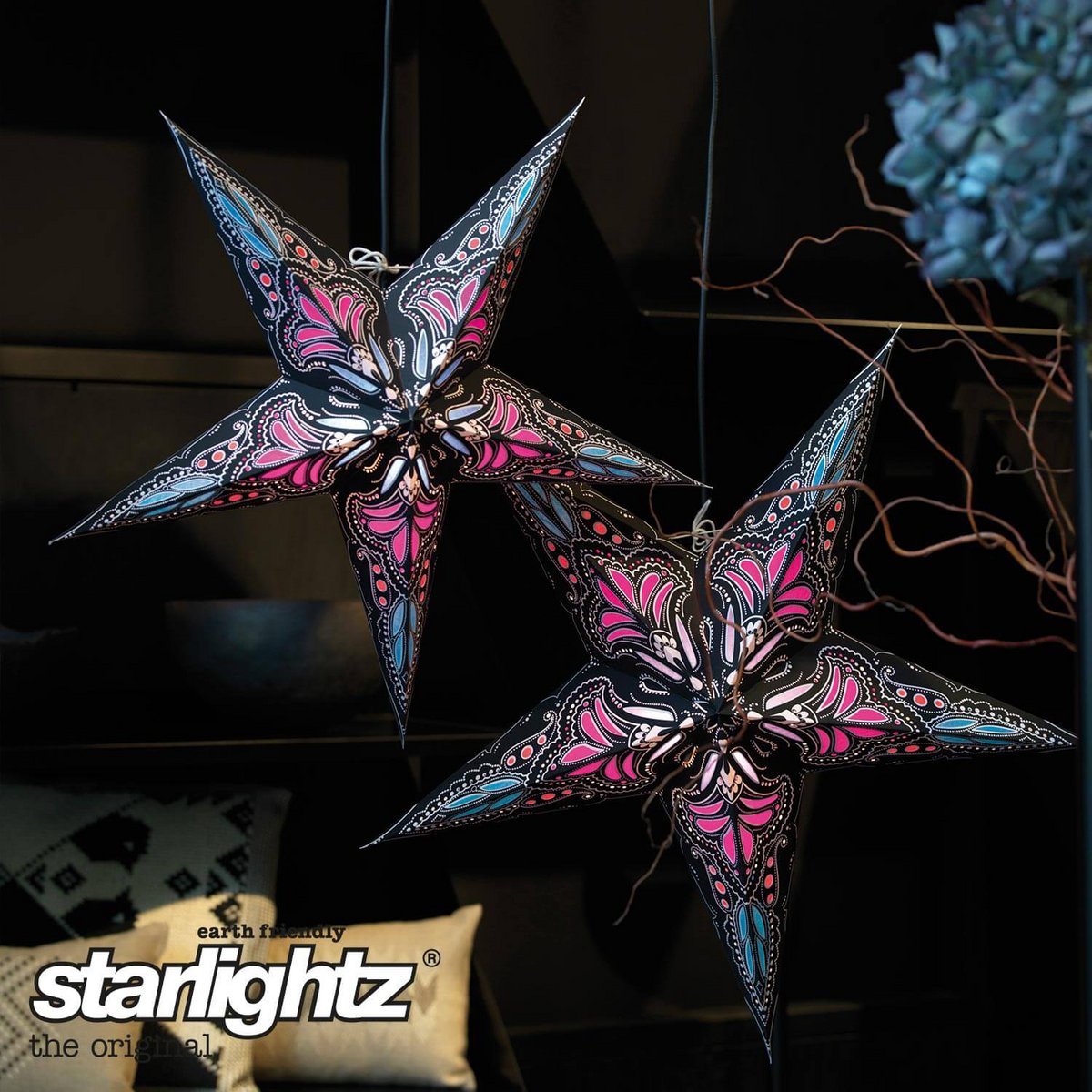 starlightz jaipur SMÅ sort/turkis