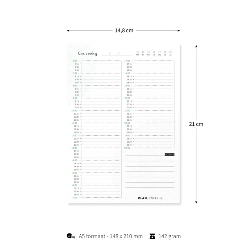 A5 dagplanner 'Mandala' schrijfblok