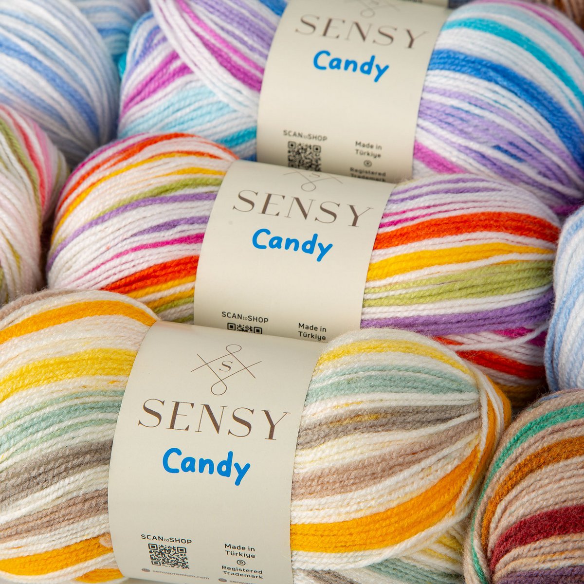 Sensy Candy Yarn, 3.5 oz, 251 yardas, calibre 3 ligero