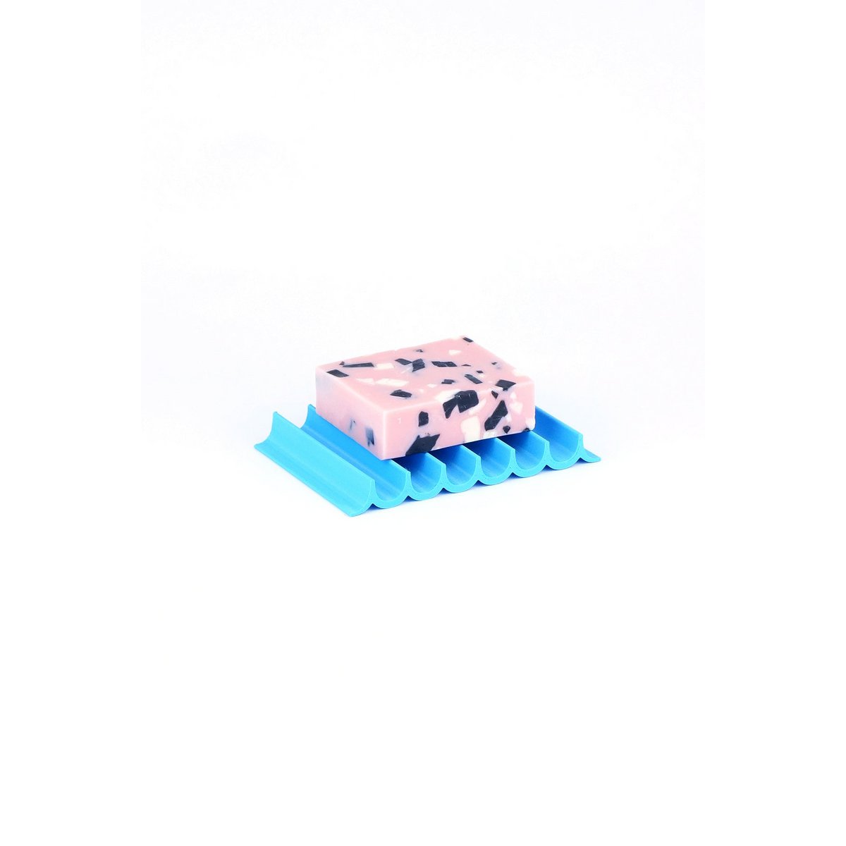 Soap dish made from recycled PET ocean blue wave