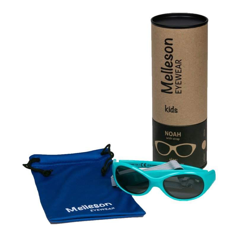 Children's sunglasses Noah with strap 0 - 1 year - size S - aqua