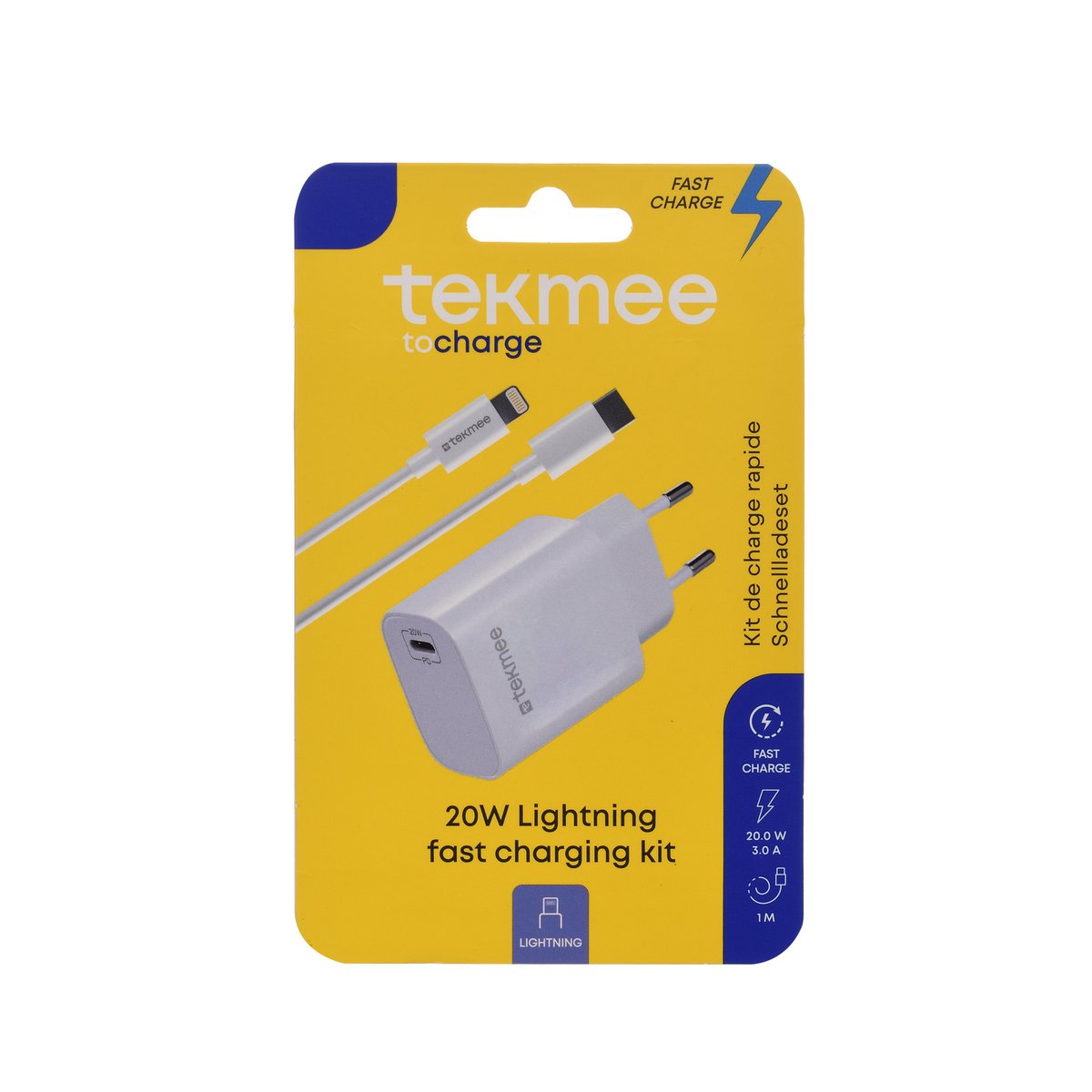 Schwarzes Ladegerät 3 Meter TYPE-C / USB