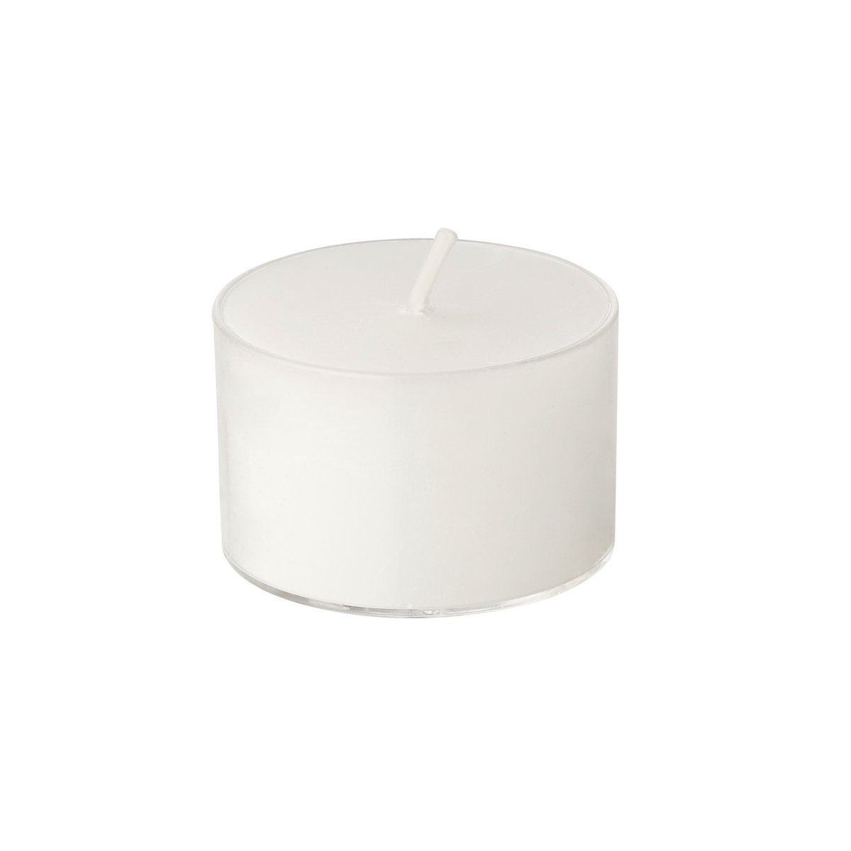 EDZARD 50 sztuk WENZEL Nightlights świeczki tea light, biała, przezroczysta osłona, czas palenia ok. 8 h