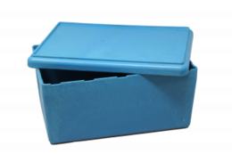 RE-Wood® Box stor med blåt låg
