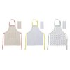 SCHÜRZEN SET 2 BAUMWOLLE 60X80X0,1 VICHY 3 SORTIMENTE. PC193038