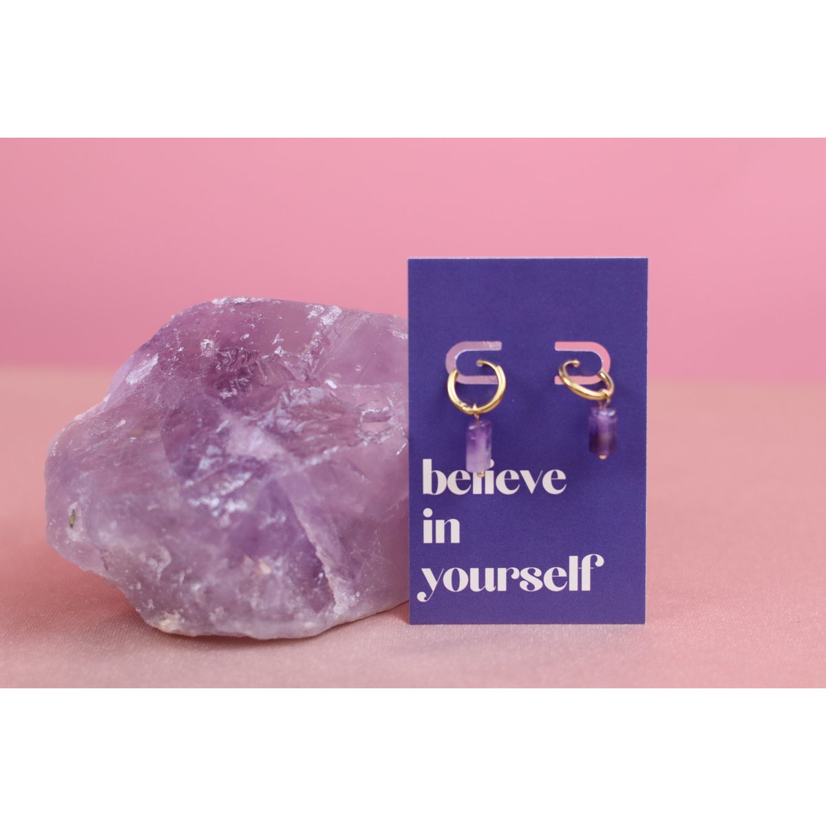Earrings Message - Believe in Yourself