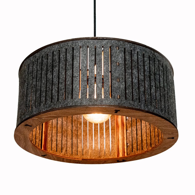 Acoustic hanging lamp Cilindro