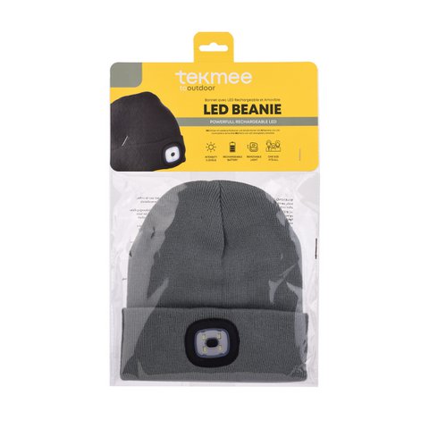 Hat with Rechargeable and Removable LED KHAKI