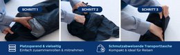 GROMOBIL® Reise-Nackenstützkissen TRAVEL – Orthopädisches Kissen: ergonomisch & atmungsaktiv für Hotel, Pension, Ferienwohnung & Camping