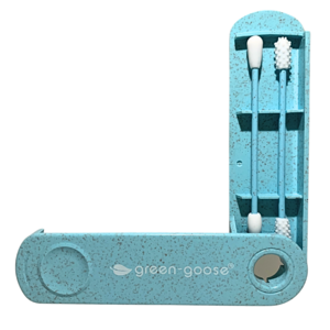 green-goose Reusable Bio-based Cotton Swab and Make-up Applicator - Blue