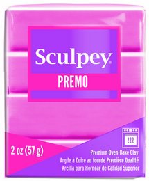 Sculpey Premo polymer clay in the color Blush. This premium-grade clay is perfect for DIY craft projects and can be molded, sculpted, and baked to create unique handmade items.