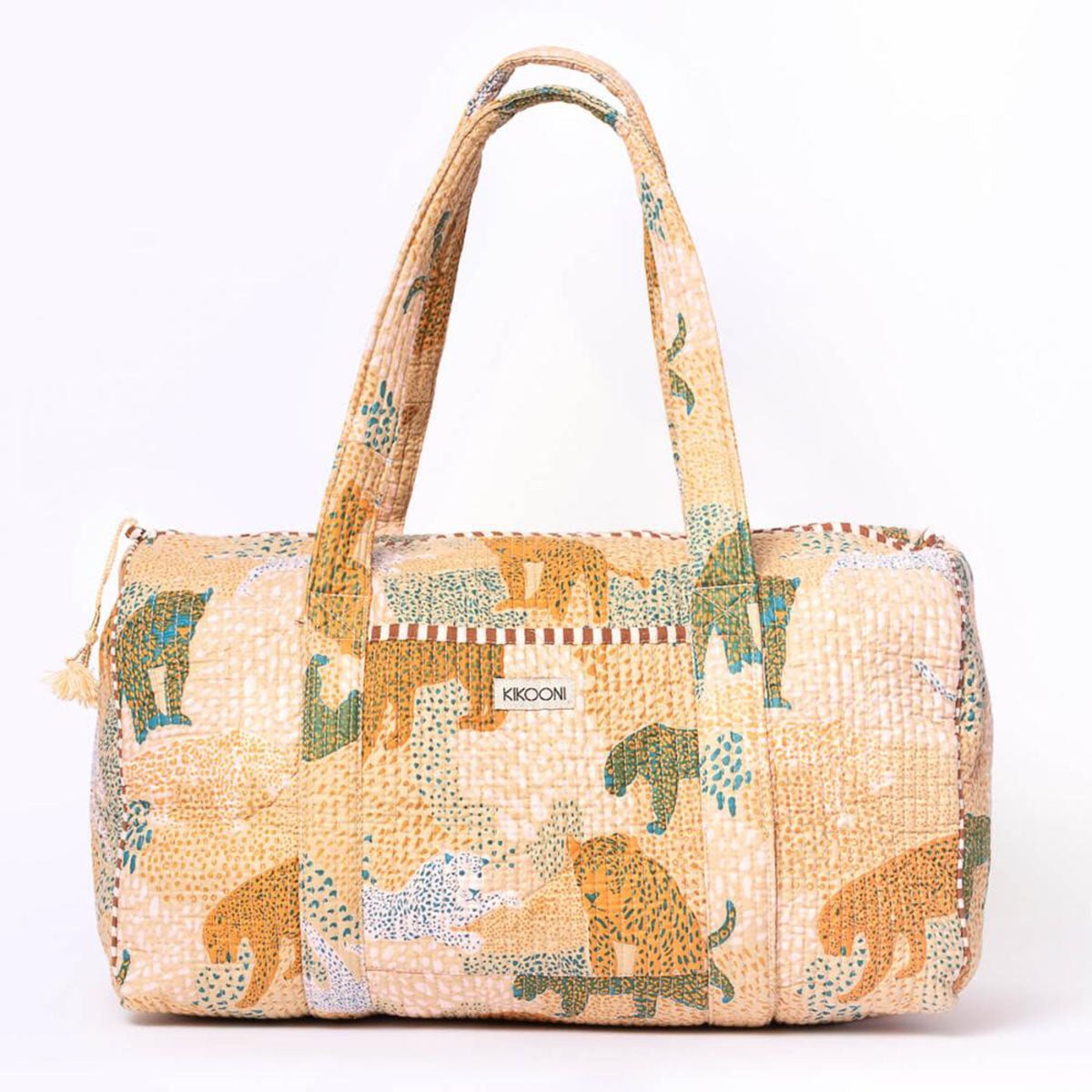 Håndlavet bomuldstaske "Lucky Leo" beige