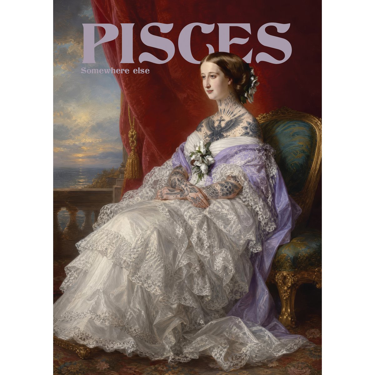 Pisces - Postcard - Astro Queen Collection 