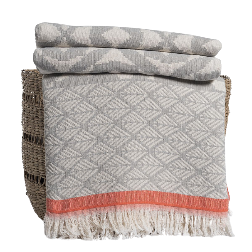 Jacquard Hamam Plaid 'May' 170x130 cm