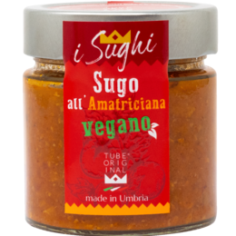 Veganistische Amatricianasaus – Umbrië