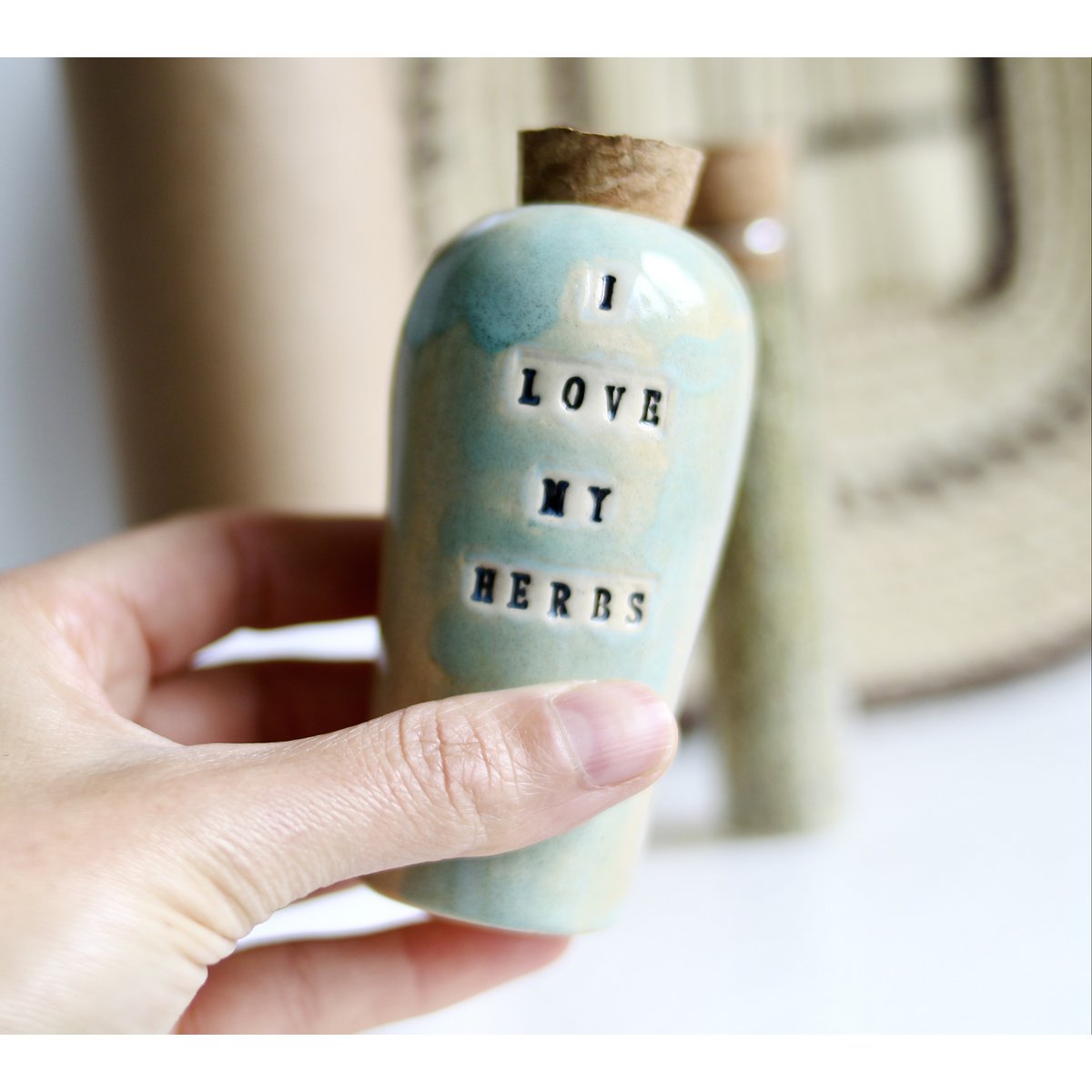 Geschenkset met kruidenpotje en rozemarijn