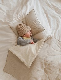 Linen shell child cover set "Sand"