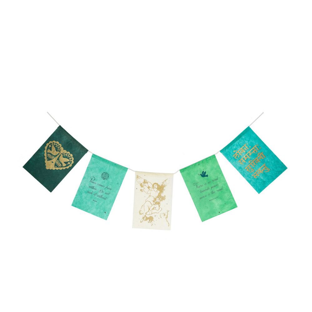 Wishing flags | Peace | Greeting Card