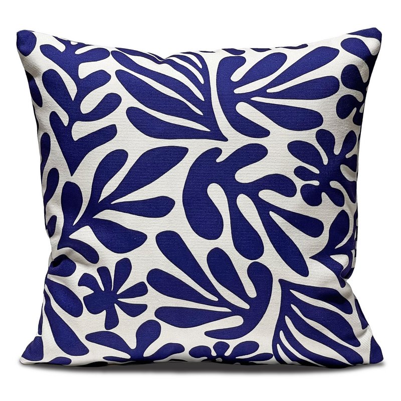 White & Blue 45×45 cm Cushion