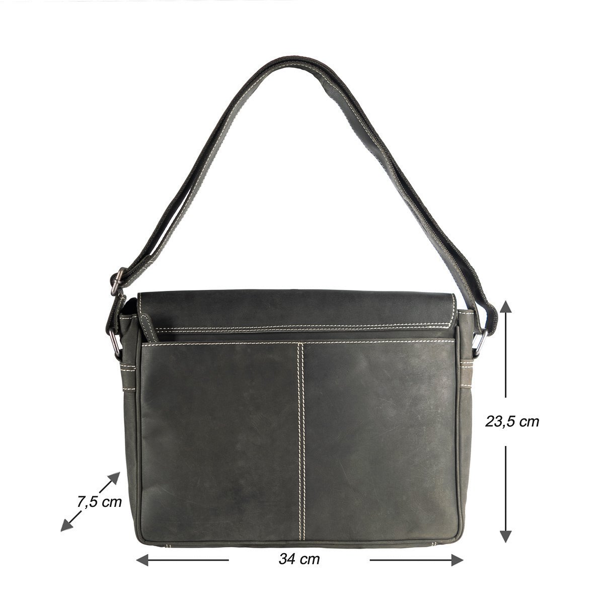 Umhängetasche Damen - Umhängetasche Herren - Umhängetasche Leder - Briefträgertasche Leder - 3 verschiedene Lederfarben