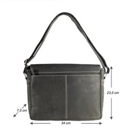 Skuldertaske Dame - Skuldertaske Herre - Messenger Bag Læder - Postmand Taske Læder - 3 forskellige farver læder