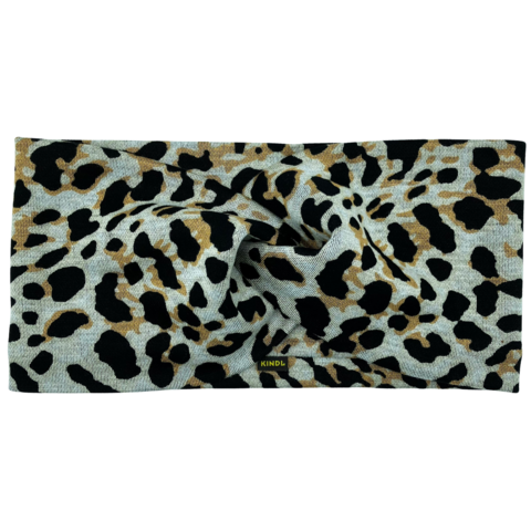Leo headband hair band Animal print ponte jersey