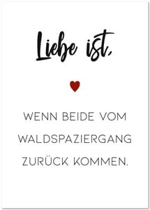 Postkarte "Liebe ist .."