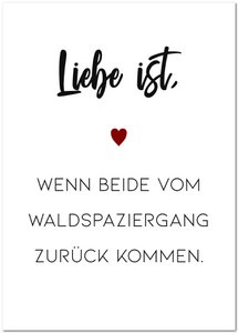 Postkarte "Liebe ist .."