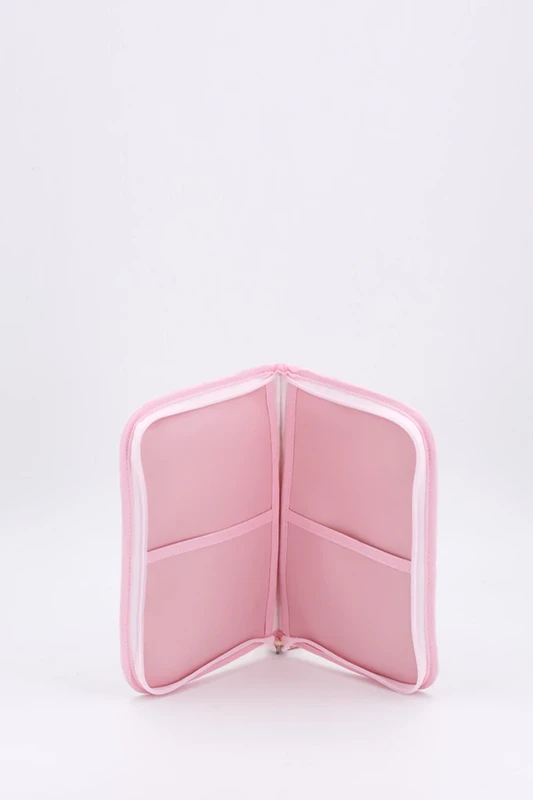 Porte-documents matelassé pour bébé, étoile, rose