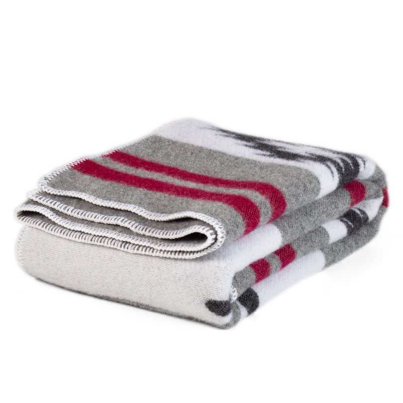 Plaid en laine CARPATHIAN - gris