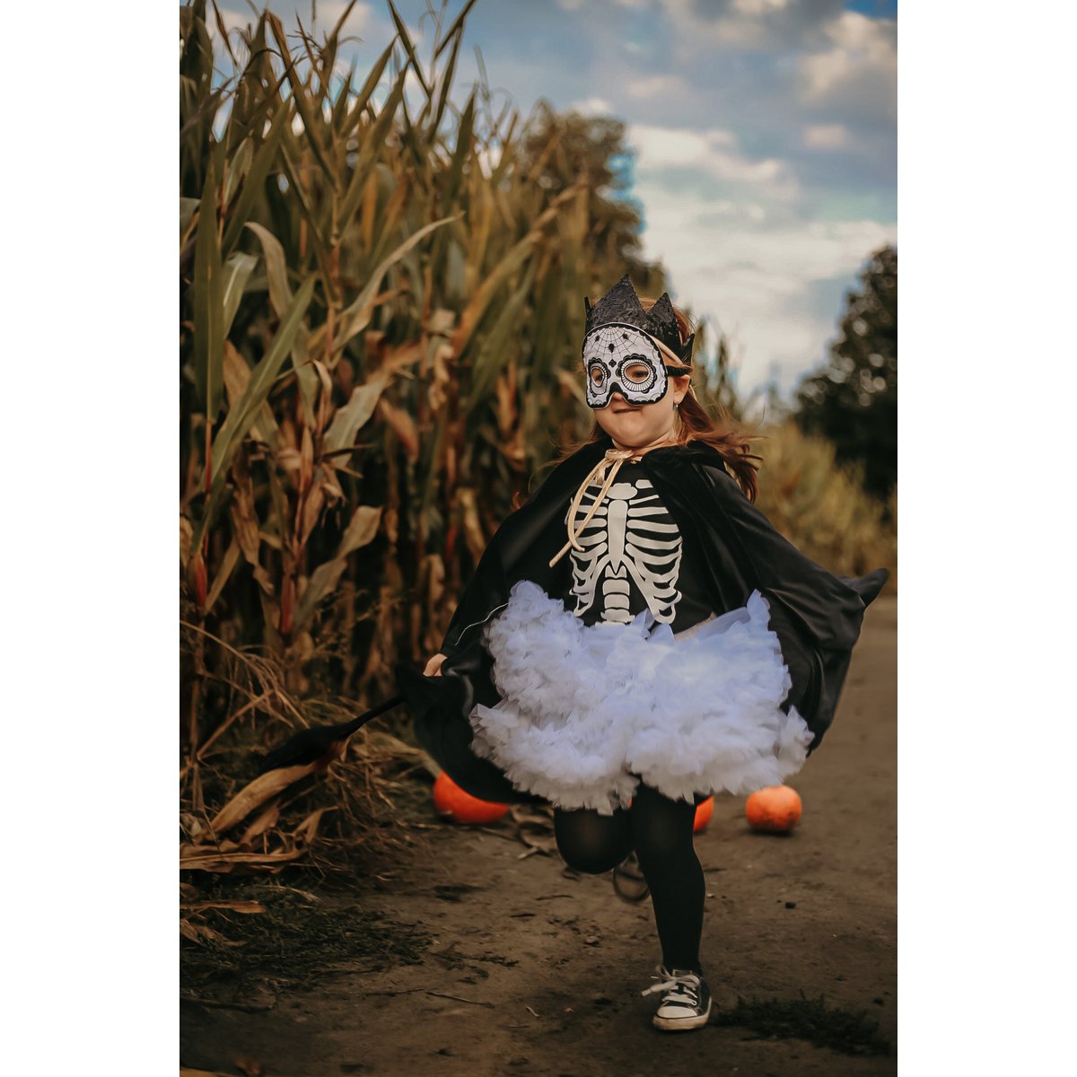 Skull mask "Black Halloween"