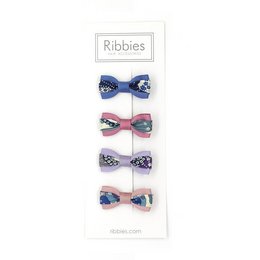 Set de 4 Lazos Liberty - Azul Mauvey