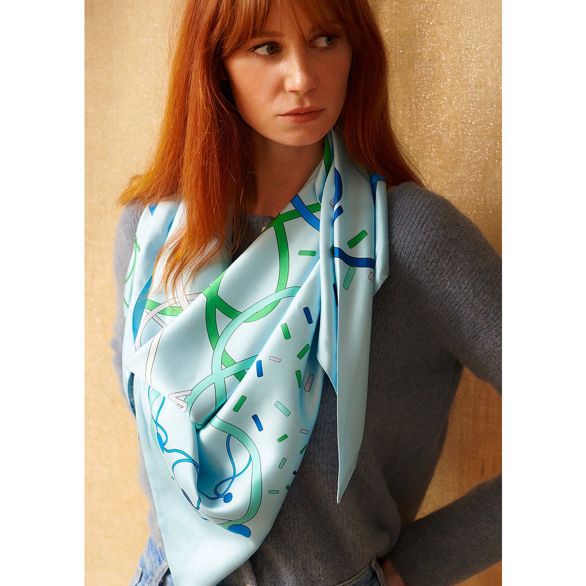 Foulard Triangle géant « La douceur »