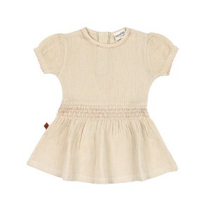 Geweven kleding goud glitter baby | Pure roze
