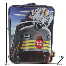 Pociąg retro plecaka