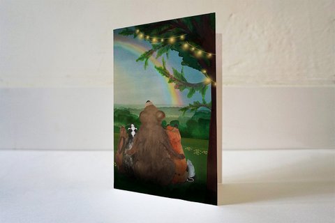 Wenskaart Regenboog