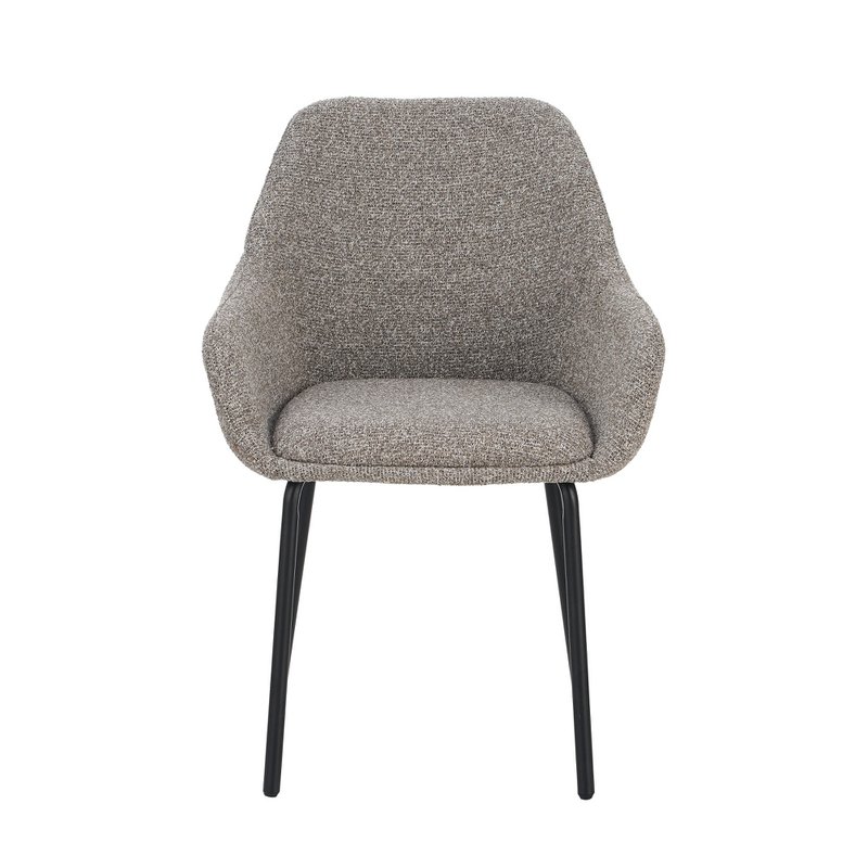 Krzesło jadalni z podłokietnikiem Lucy Taupe Fabric