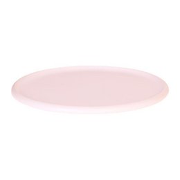  Round white decoration scale, minimalist design, flat circular shape, modern home decor accessory