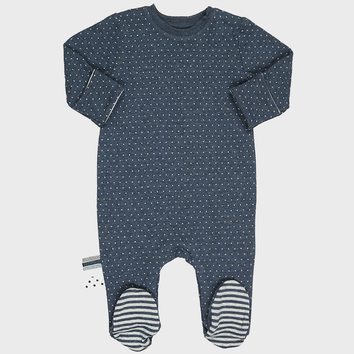 OrganicEra Dors-bien biologique à pieds pour bébé, Indigo