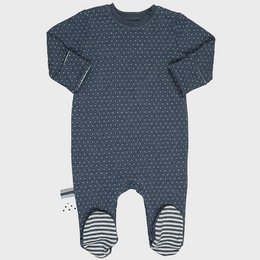 OrganicEra Dors-bien biologique à pieds pour bébé, Indigo