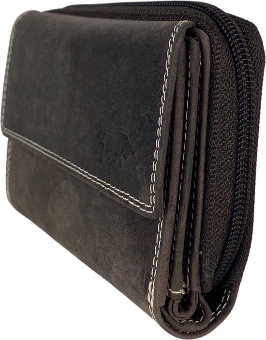 Arrigo Ladies Wallet - Brown Real Leather